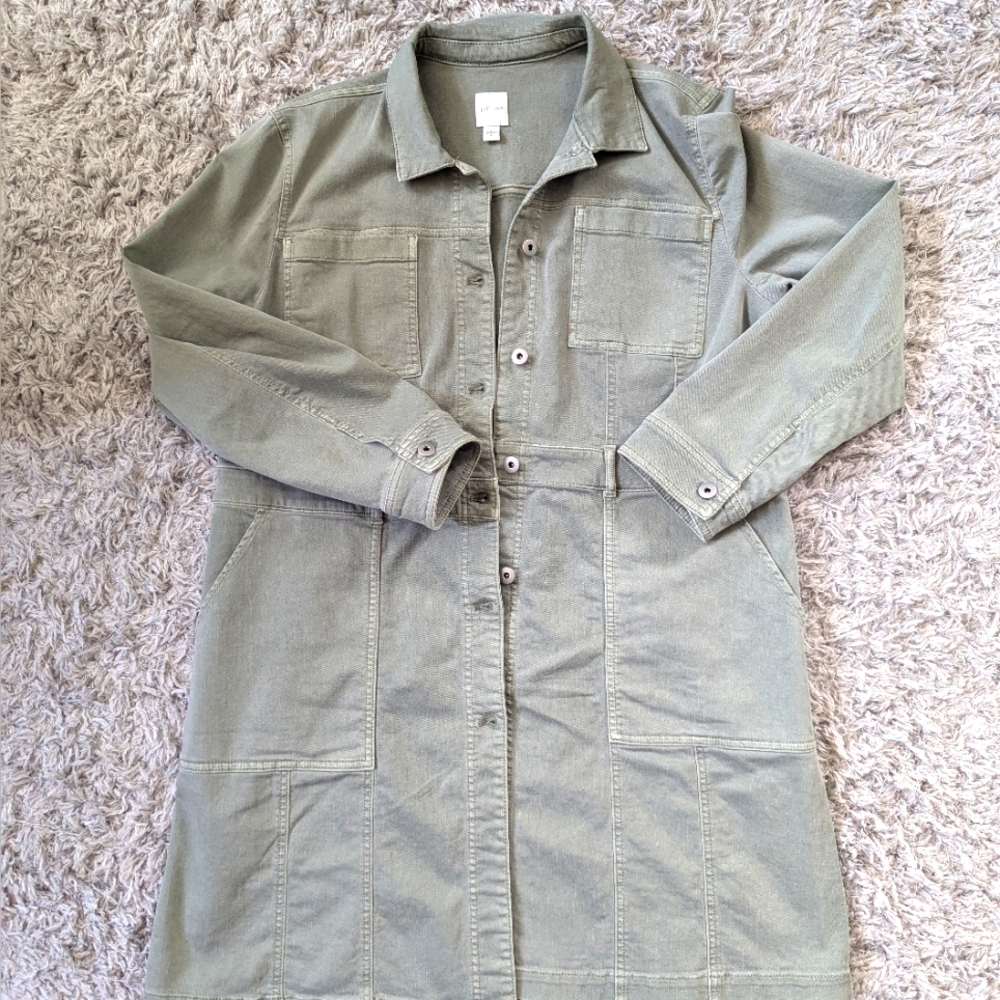J. Jill Olive Green Utility Jacket